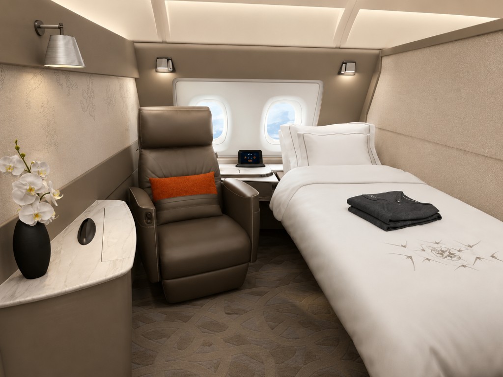 Singapore Airlines A380 Suites private cabin